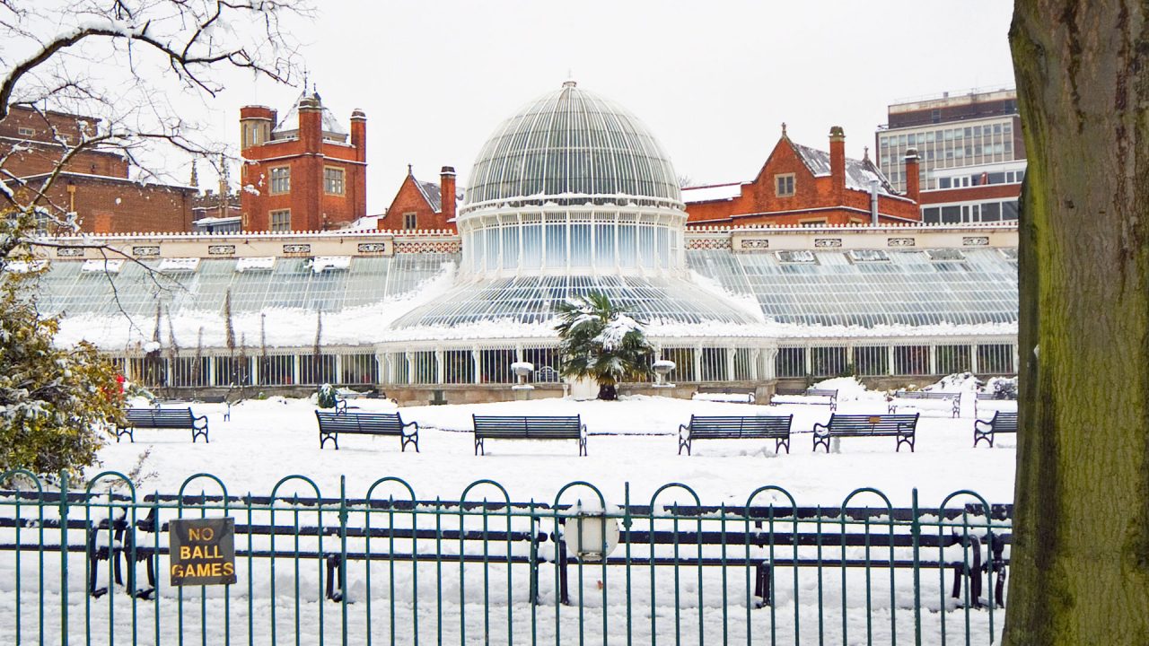 Botanic Gardens in the Snow