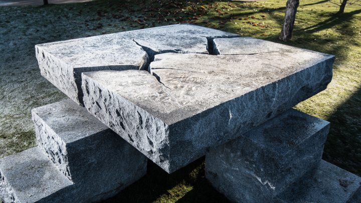 The Stone Table at CS Lewis Square