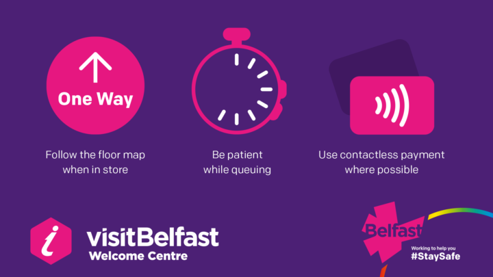 Visit Belfast Welcome Centre Covid Confidence Marks