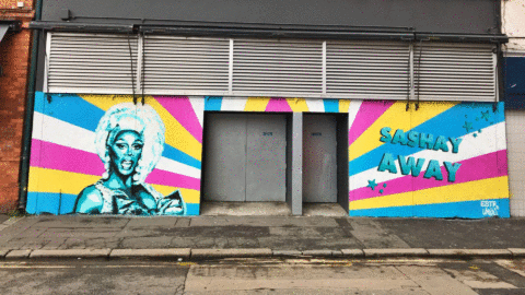 RuPaul Emma and Lanny Union Street Street Art
