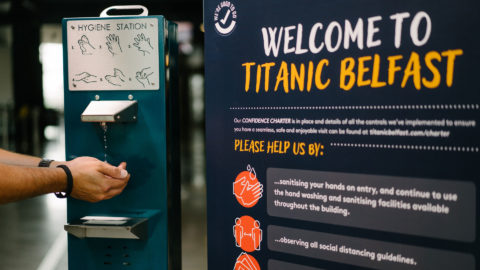 Titanic Belfast Hand Sanitising