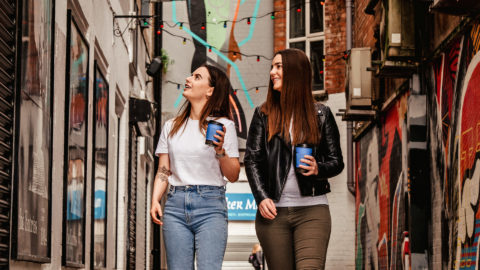 Spring in Belfast Couple Street Art