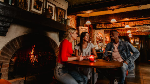 Visit Belfast Autumn Pub Whites Cosy Fire