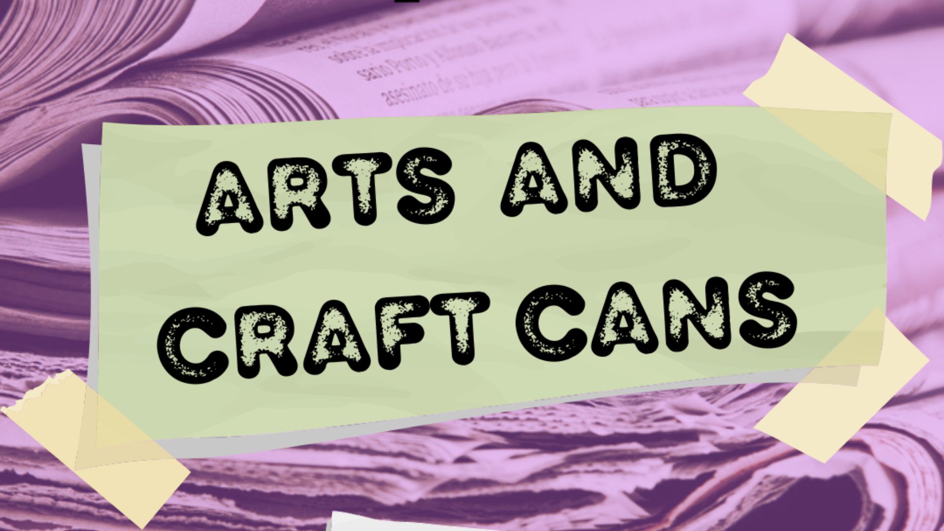 Arts and Craft Cans Art and Exhibitions, Food and Drink, Free Events